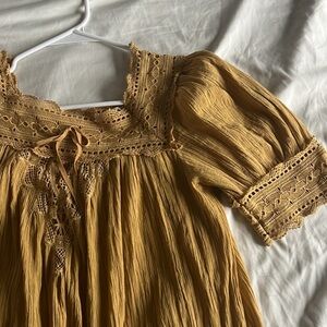 Doen Golden Yellow Long Sleeve Dress